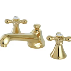 Kingston Brass Deck Mount 2-Handle 8-Inch Widespread Bathroom Faucet