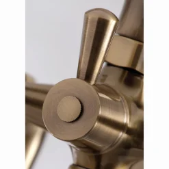 Kingston Brass Deck Mount 2-Hole Clawfoot Tub Faucet with Hand Shower