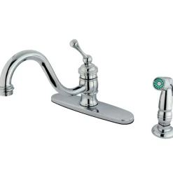 Kingston Brass Deck Mount 8-Inch Centerset Kitchen Faucet