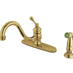 Kingston Brass Deck Mount 8-Inch Centerset Kitchen Faucet