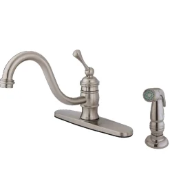 Kingston Brass Deck Mount 8-Inch Centerset Kitchen Faucet