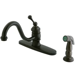 Kingston Brass Deck Mount 8-Inch Centerset Kitchen Faucet