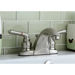 Kingston Brass Deck Mount 4-Inch Centerset Bathroom Faucet