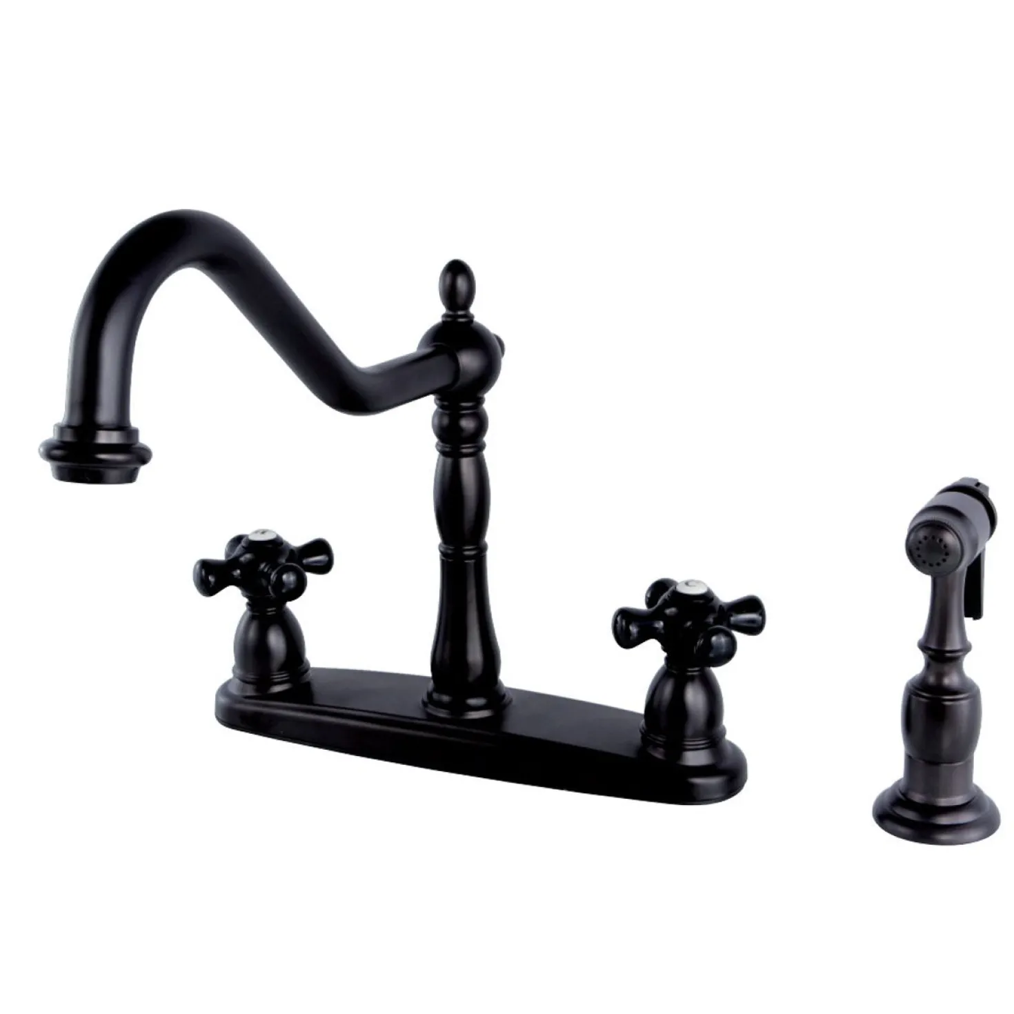 Kingston Brass Duchess Centerset 4-Hole Kitchen Faucet
