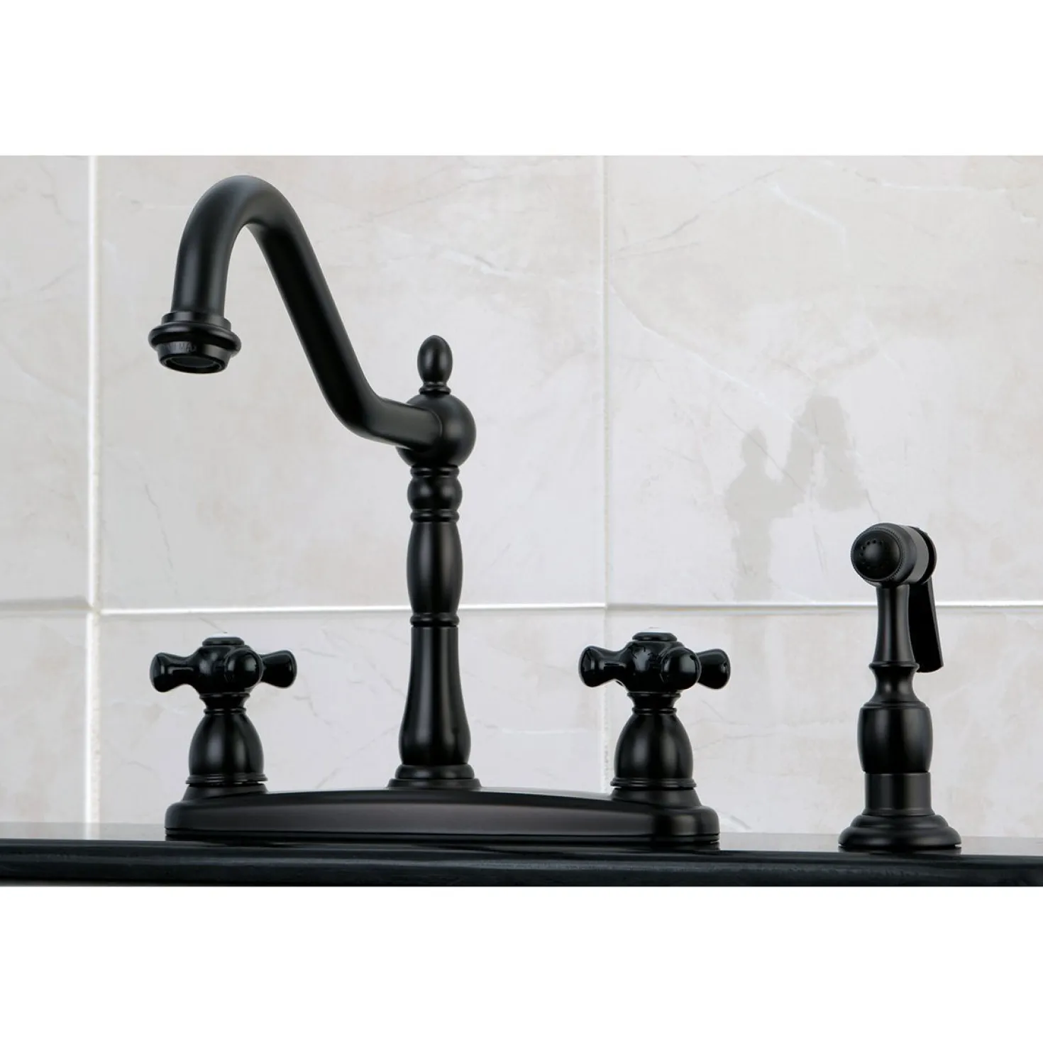 Kingston Brass Duchess Centerset 4-Hole Kitchen Faucet