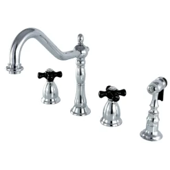 Kingston Brass Duchess Deck Mount 4-Hole Widespread Kitchen Faucet