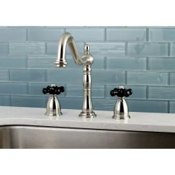 Kingston Brass Duchess Deck Mount Widespread Kitchen Faucet