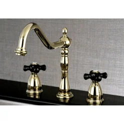 Kingston Brass Duchess Deck Mount Widespread Kitchen Faucet