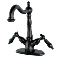 Kingston Brass Duchess Deck Mount 4-Inch Centerset Bathroom Faucet