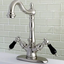 Kingston Brass Duchess Deck Mount 4-Inch Centerset Bathroom Faucet