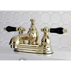 Kingston Brass Duchess Deck Mount 3-Hole 4-Inch Centerset Bathroom Faucet