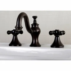 Kingston Brass Duchess Deck Mount 8-Inch Widespread 3-Hole Bathroom Faucet