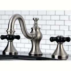 Kingston Brass Duchess Deck Mount 8-Inch Widespread 3-Hole Bathroom Faucet