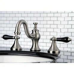 Kingston Brass Duchess Deck Mount 3-Hole 8-Inch Widespread Bathroom Faucet