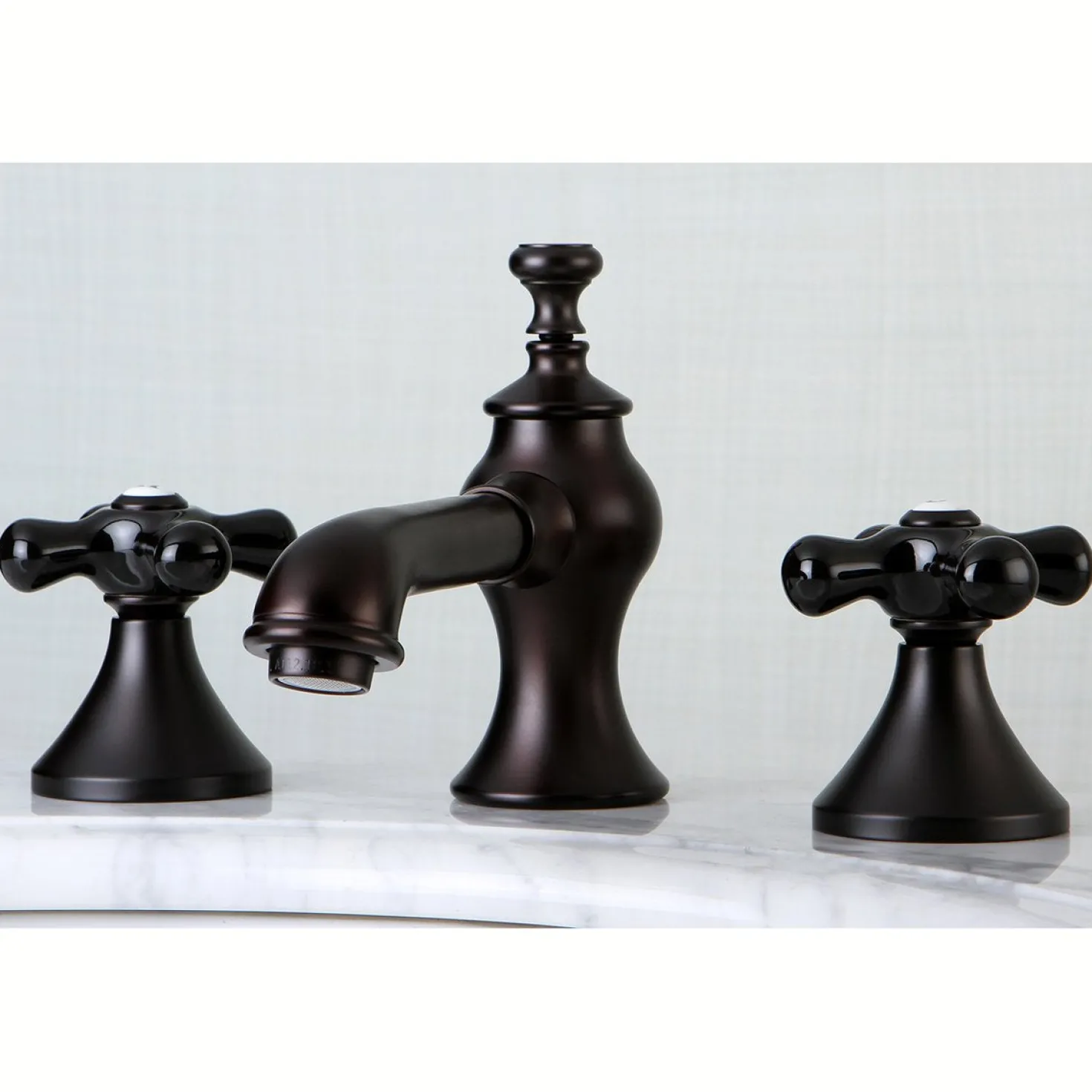 Kingston Brass Duchess Deck Mount 8-Inch Widespread Bathroom Faucet