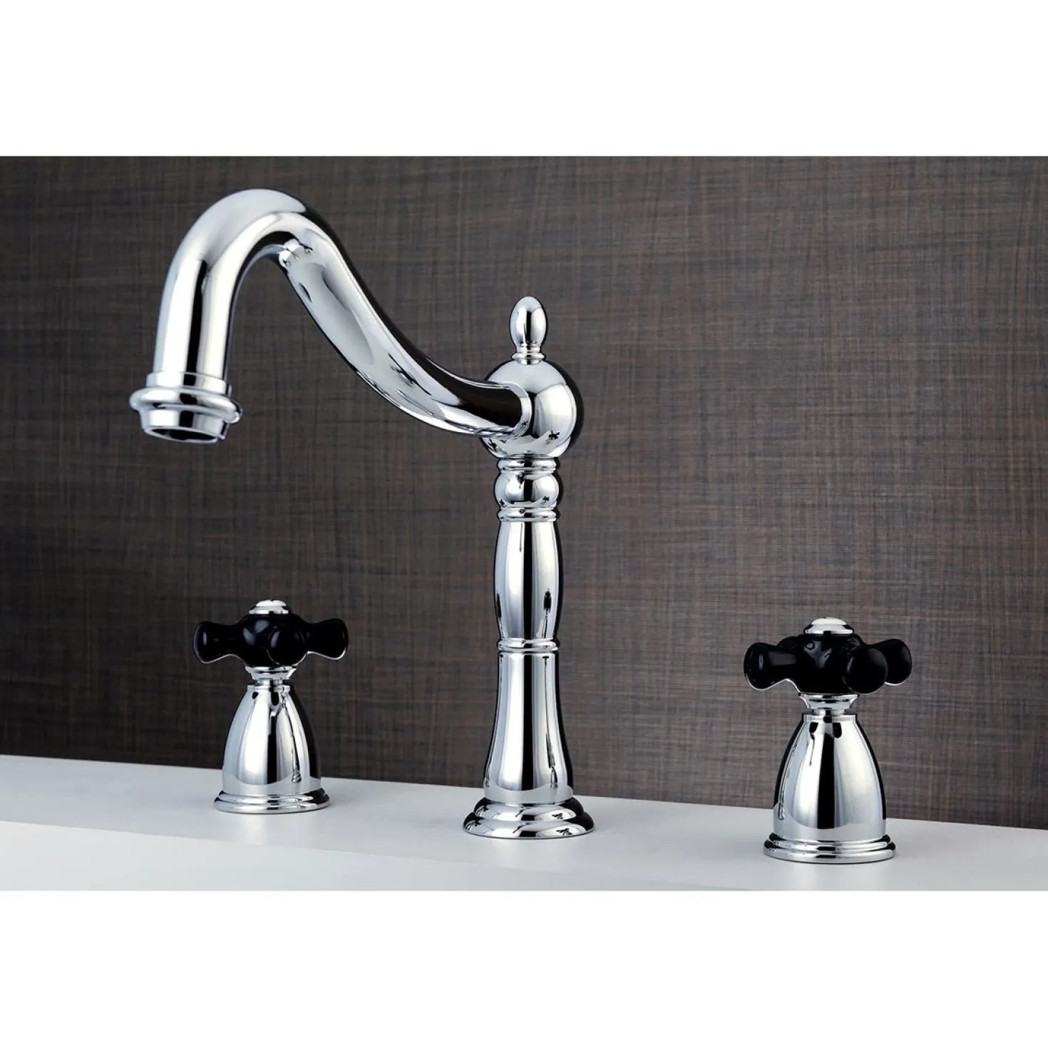 Kingston Brass Duchess Deck Mount Roman Tub Filler with Cross Handle