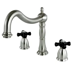 Kingston Brass Duchess Deck Mount Roman Tub Filler with Cross Handle