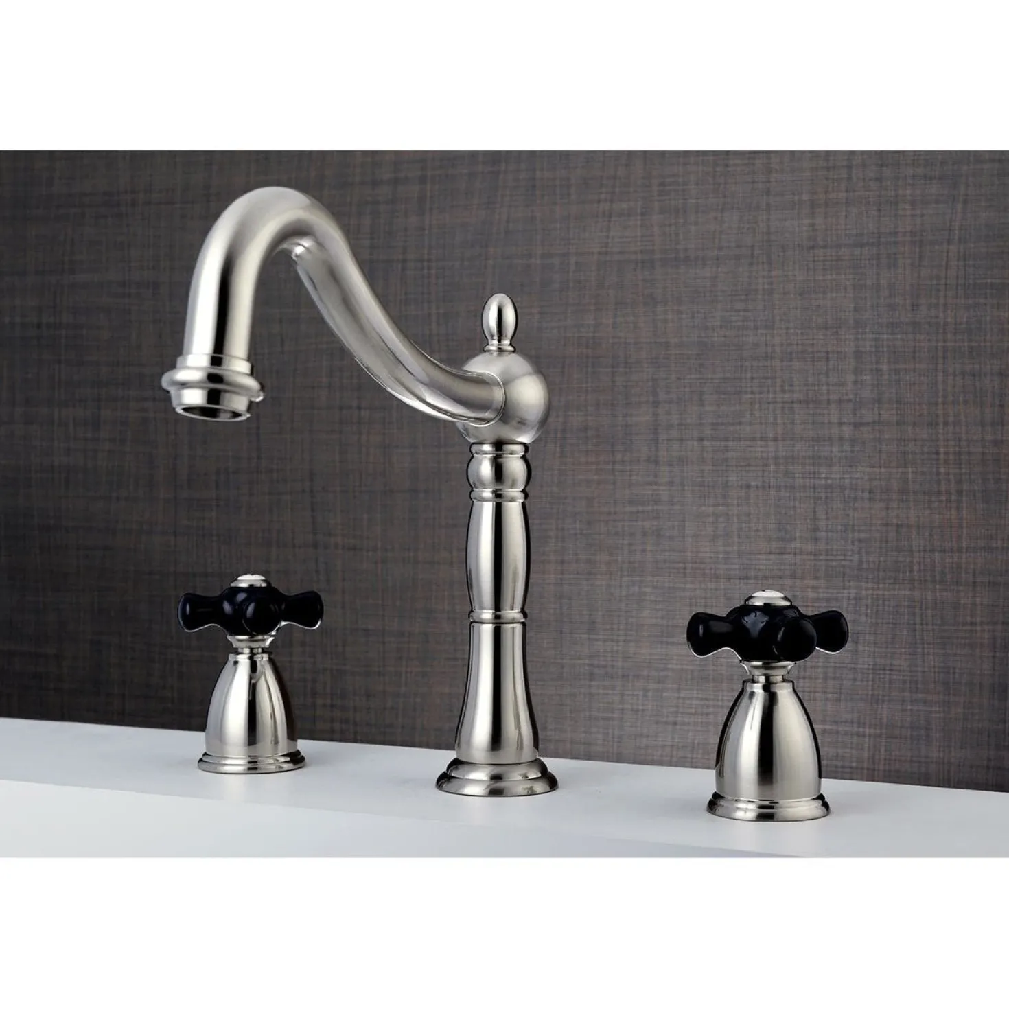 Kingston Brass Duchess Deck Mount Roman Tub Filler with Cross Handle