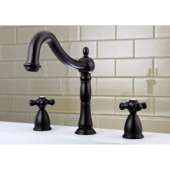 Kingston Brass Duchess Deck Mount Roman Tub Filler with Cross Handle