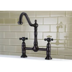 Kingston Brass Duchess 2-Hole 8" Centerset Kitchen Faucet Less Sprayer