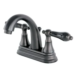Kingston Brass Duchess 3-Hole Deck Mount 4-Inch Centerset Bathroom Faucet