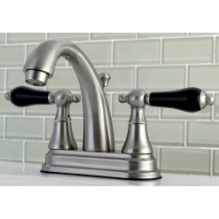 Kingston Brass Duchess 3-Hole Deck Mount 4-Inch Centerset Bathroom Faucet