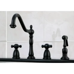 Kingston Brass Duchess 4-Hole Widespread Kitchen Faucet