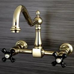 Kingston Brass Duchess 8-Inch Centerset Wall Mount 2-Hole Kitchen Faucet