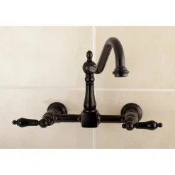 Kingston Brass Duchess 8-Inch Centerset Wall Mount Kitchen Faucet