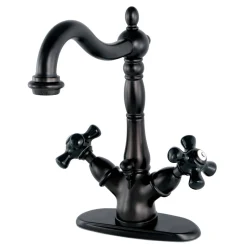 Kingston Brass Duchess 4-Inch Centerset Deck Mount Bathroom Faucet