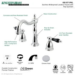 Kingston Brass Duchess 8-Inch Widespread Bathroom Faucet