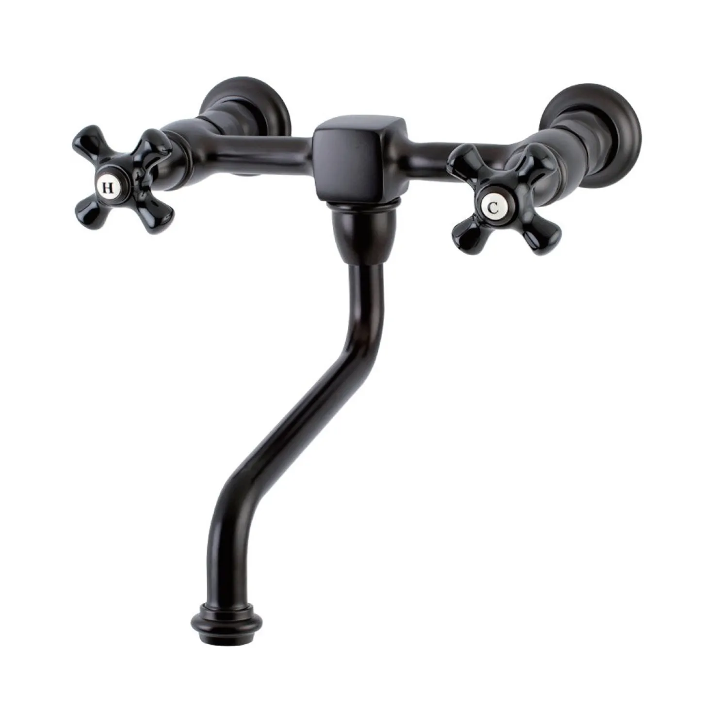 Kingston Brass Duchess Wall Mount 2-Hole Bathroom Faucet