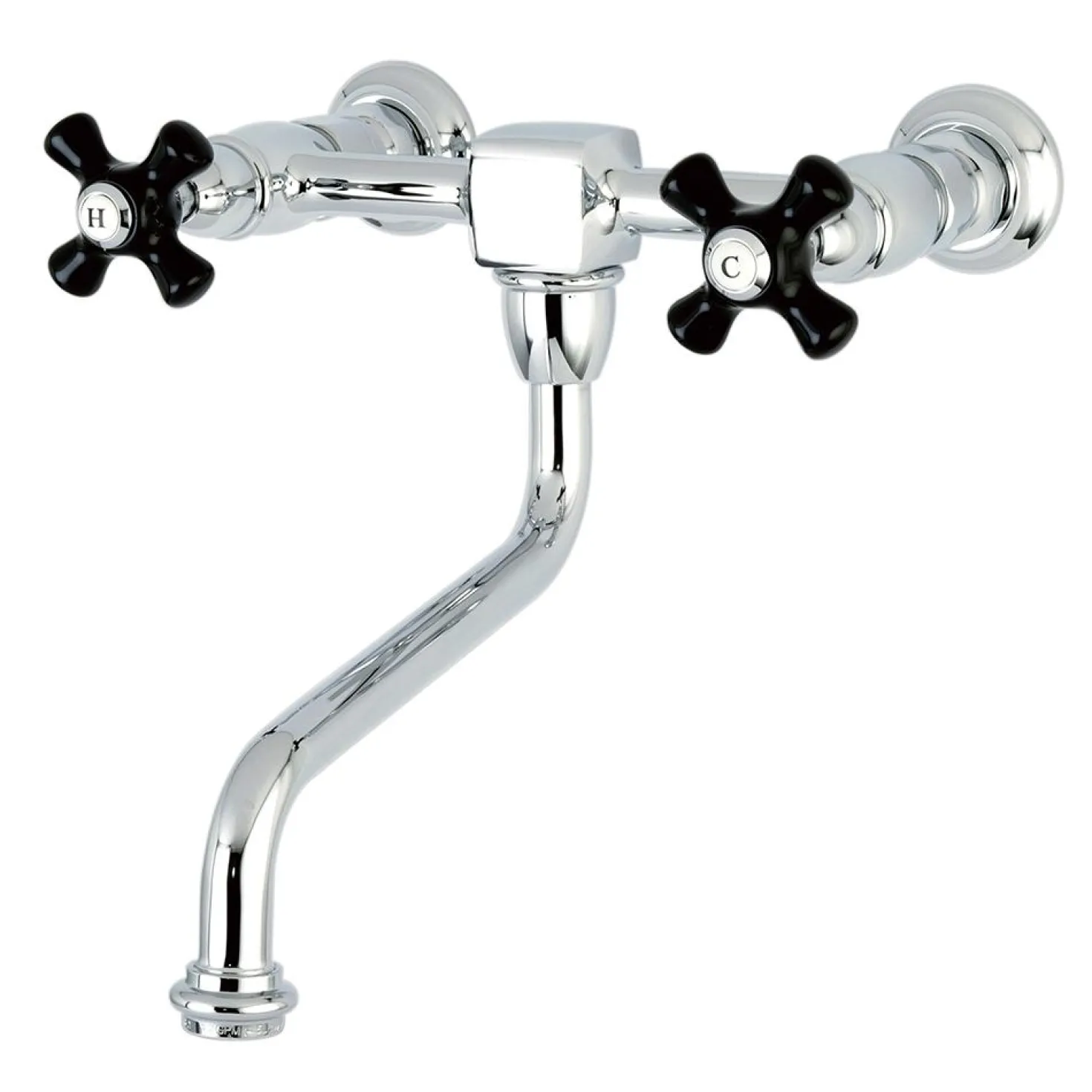 Kingston Brass Duchess Wall Mount 2-Hole Bathroom Faucet