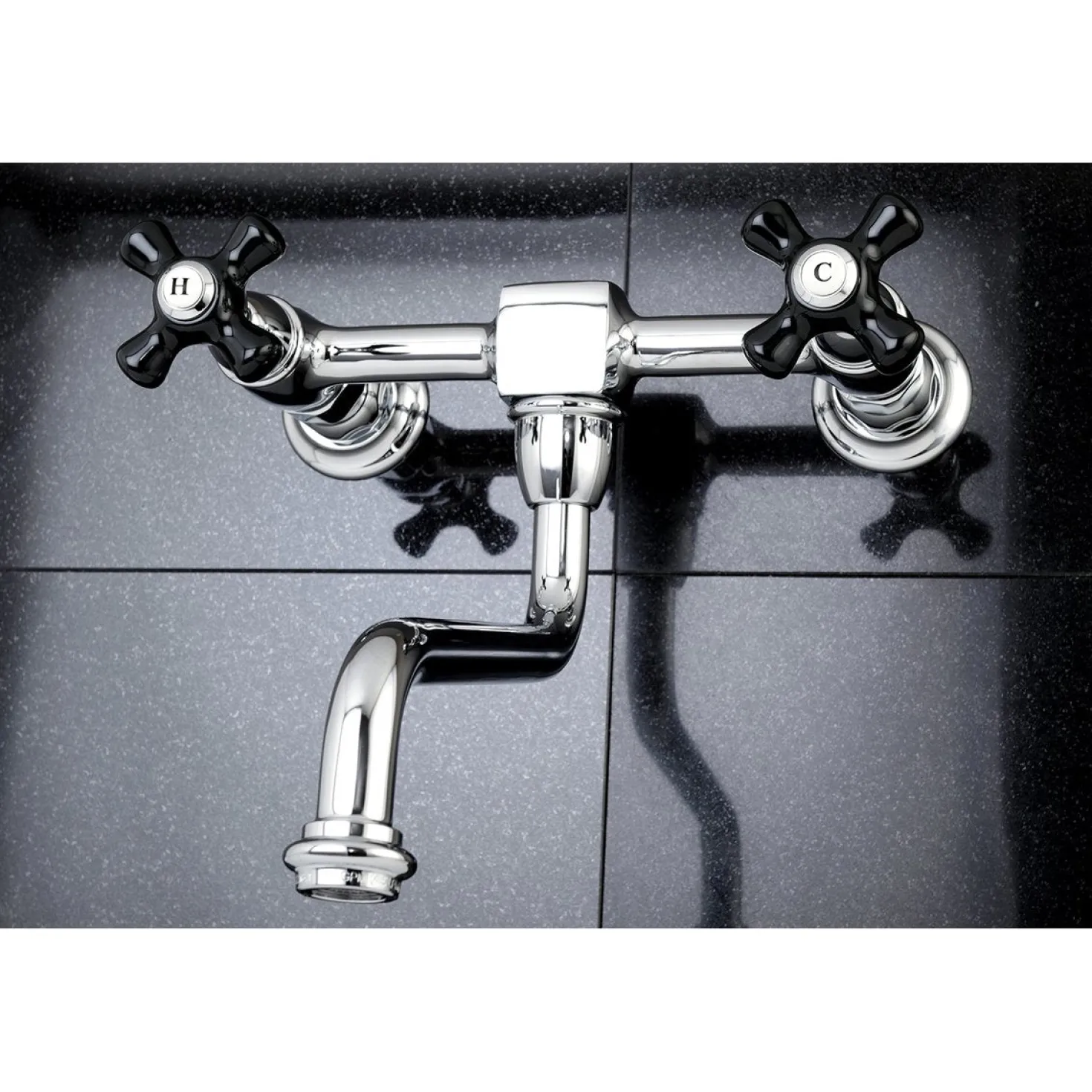 Kingston Brass Duchess Wall Mount 2-Hole Bathroom Faucet