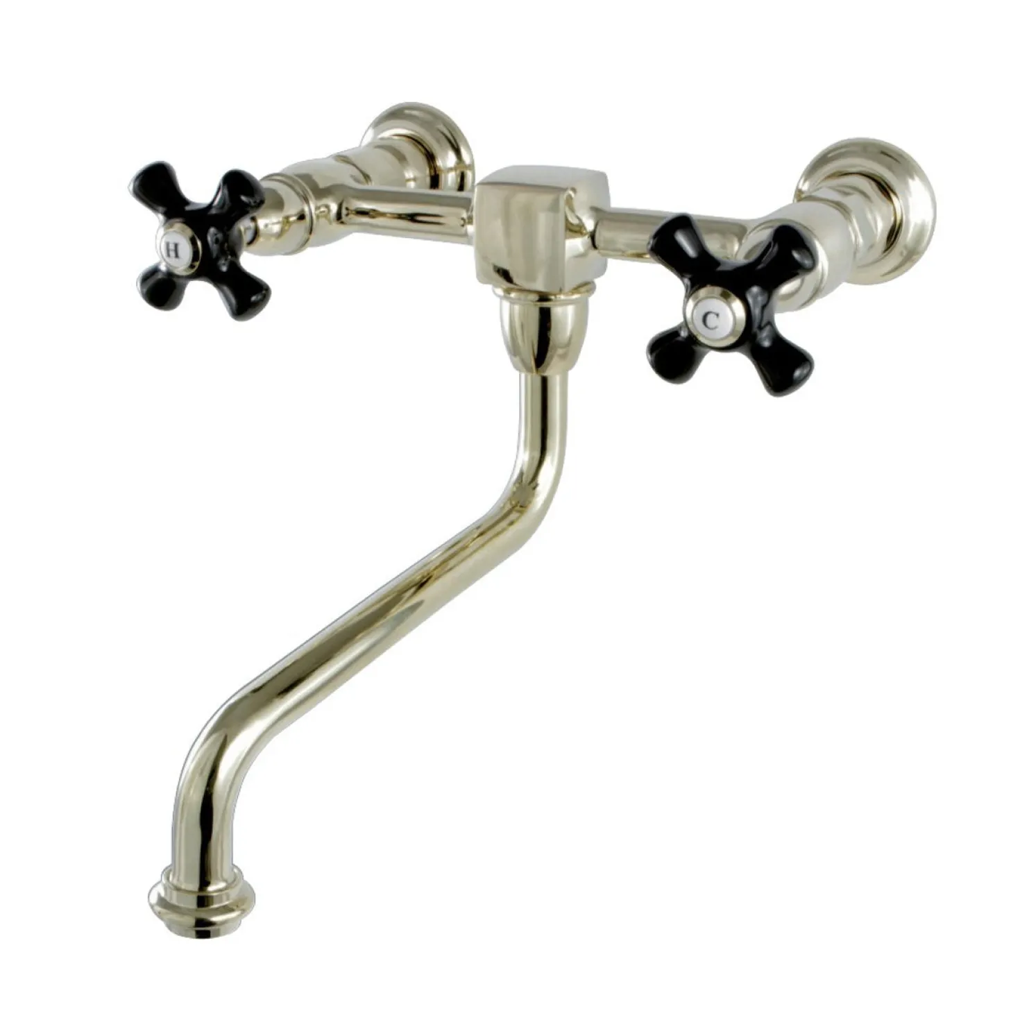 Kingston Brass Duchess Wall Mount 2-Hole Bathroom Faucet