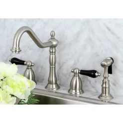 Kingston Brass Duchess Widespread 4-Hole Kitchen Faucet