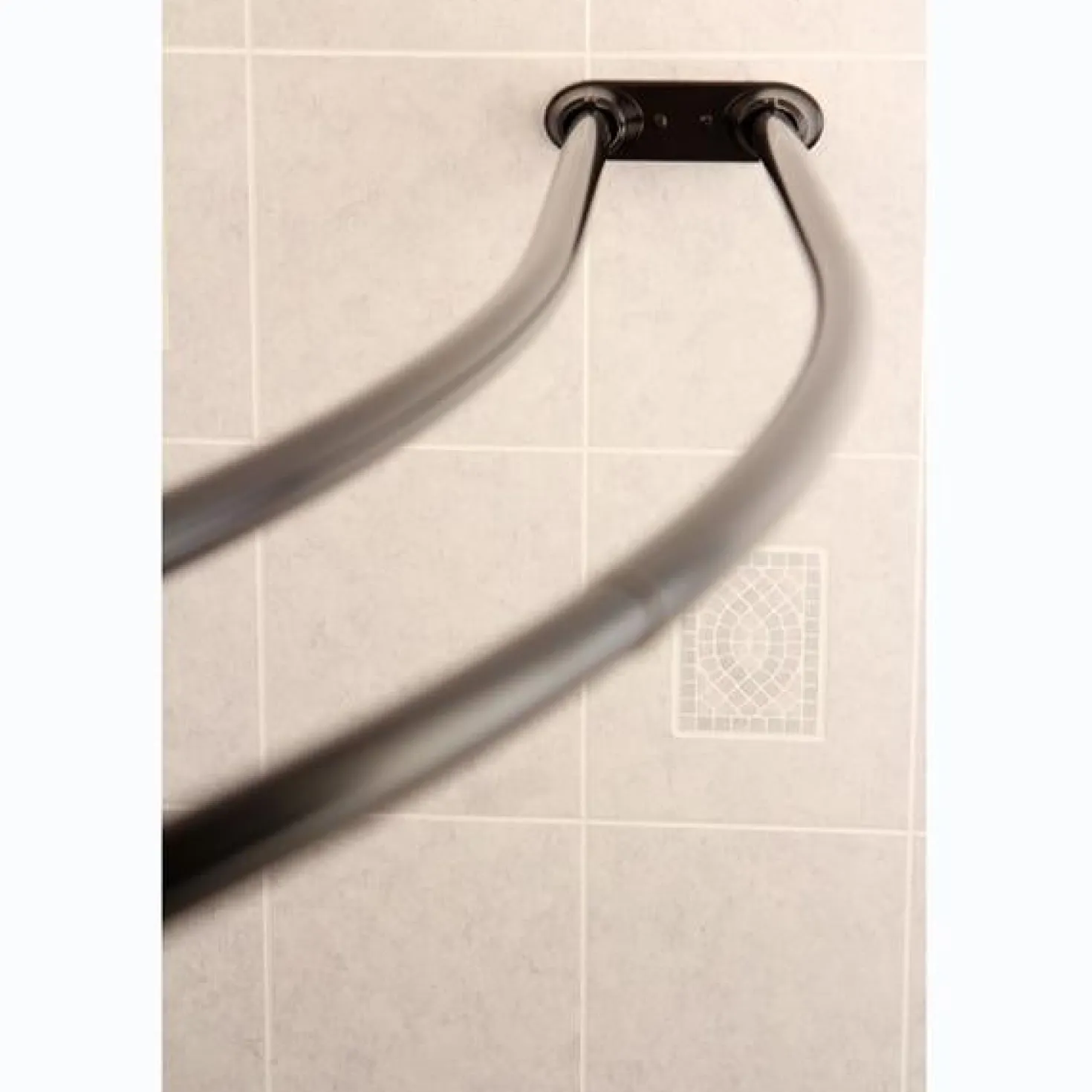 Kingston Brass Edenscape Adjustable (60"-72") Double Curved Stainless Steel Shower Curtain Rod