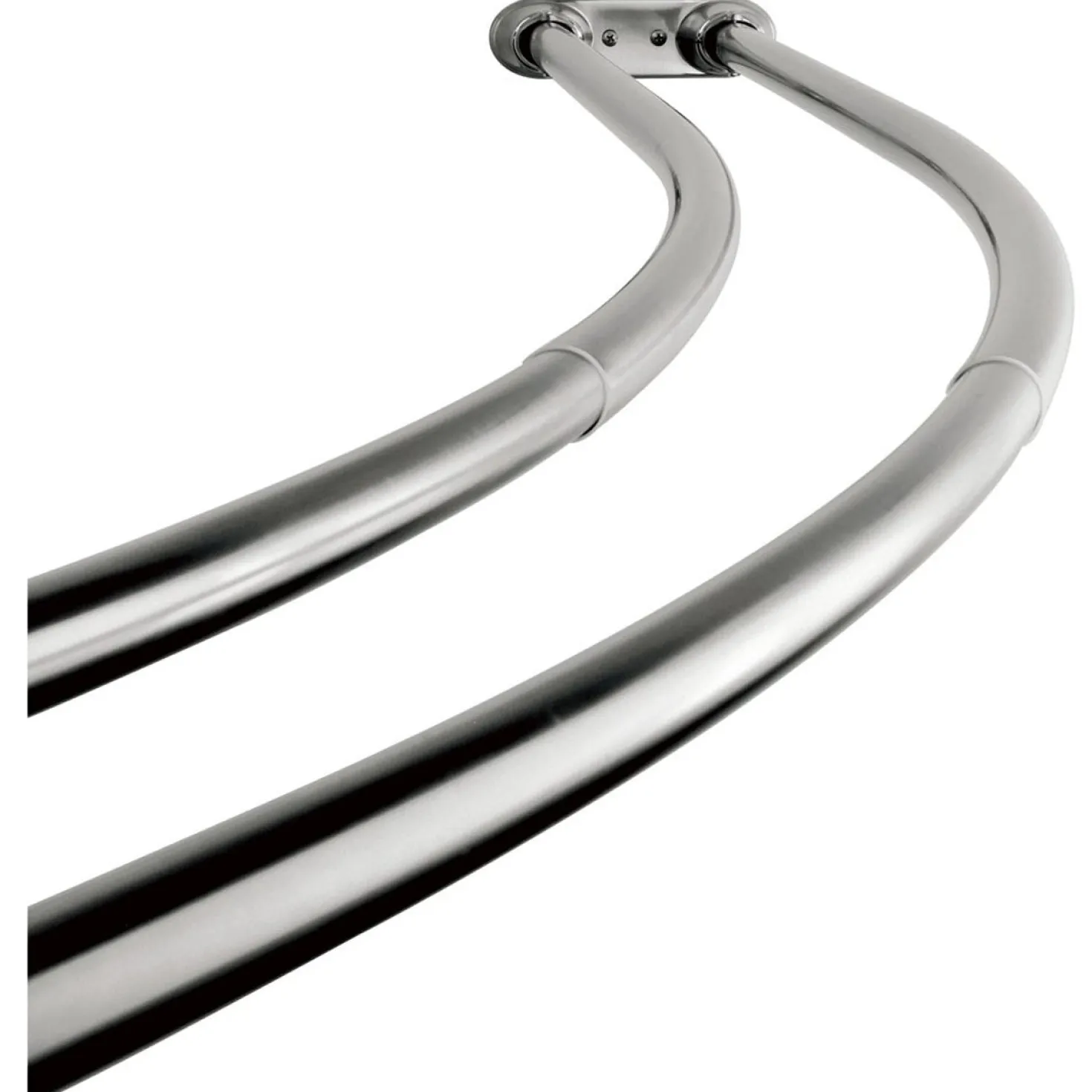 Kingston Brass Edenscape Adjustable (60"-72") Double Curved Stainless Steel Shower Curtain Rod