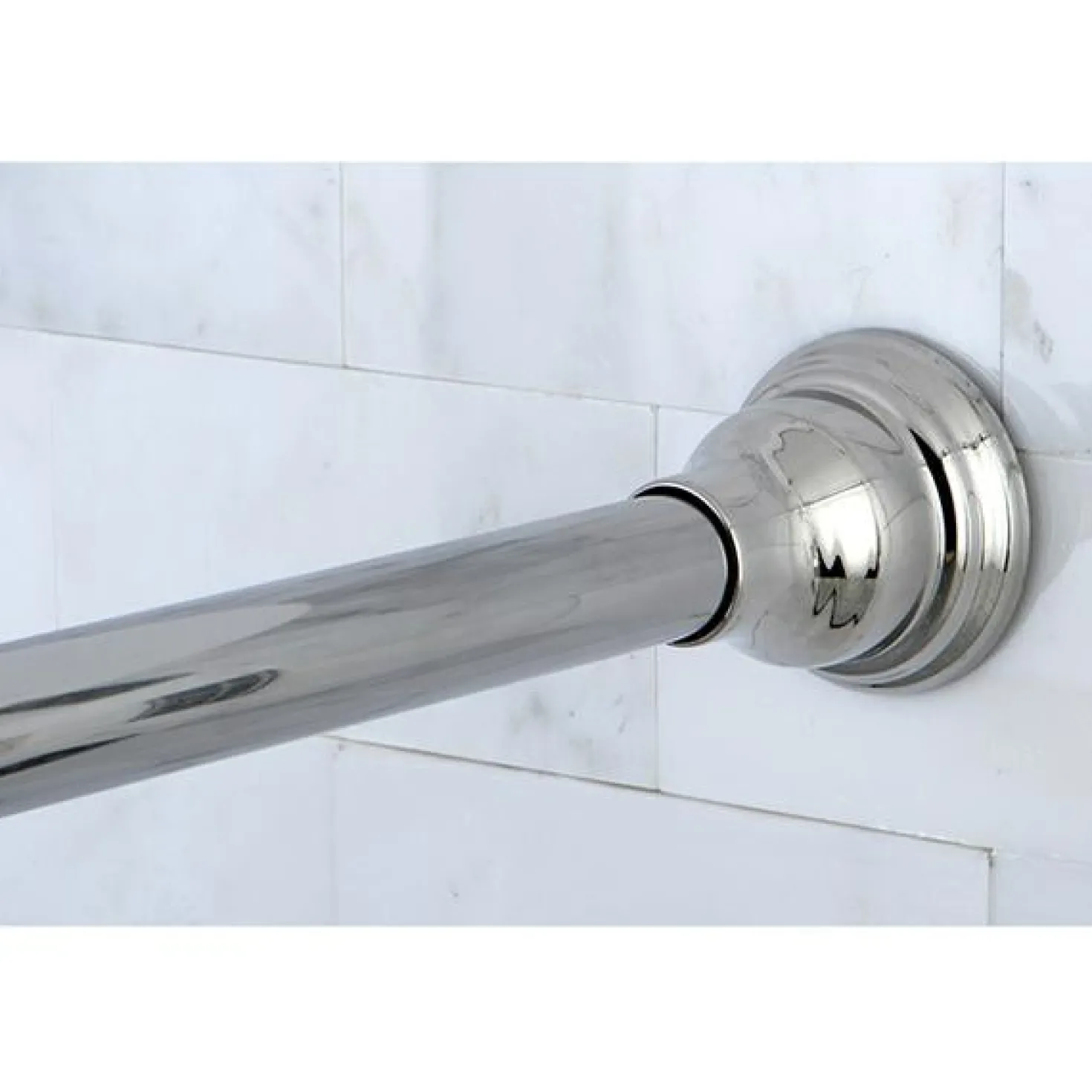 Kingston Brass Edenscape Americana 72" Tension Shower Rod with Decorative Flange