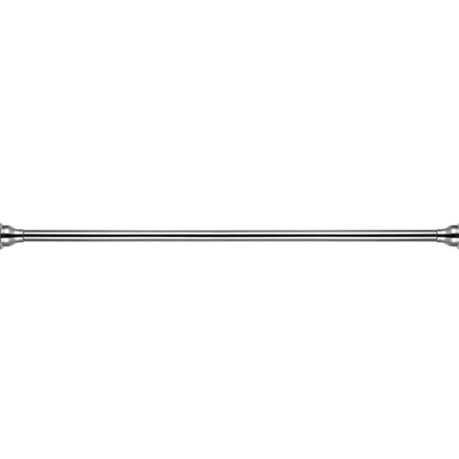 Kingston Brass Edenscape Americana 72" Tension Shower Rod with Decorative Flange