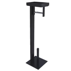 Kingston Brass Edenscape Freestanding Toilet Paper Holder with Storage Shelf