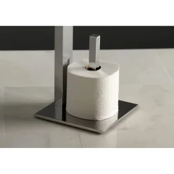 Kingston Brass Edenscape Freestanding Toilet Paper Holder with Storage Shelf