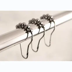 Kingston Brass Edenscape Roller Ball Shower Curtain Rings, 12 Pcs/Set