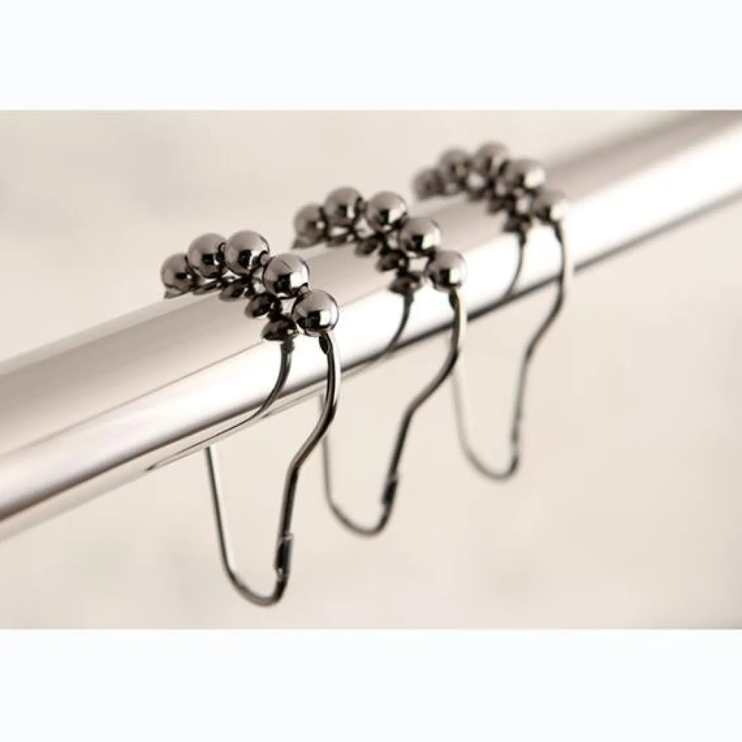 Kingston Brass Edenscape Roller Ball Shower Curtain Rings, 12 Pcs/Set