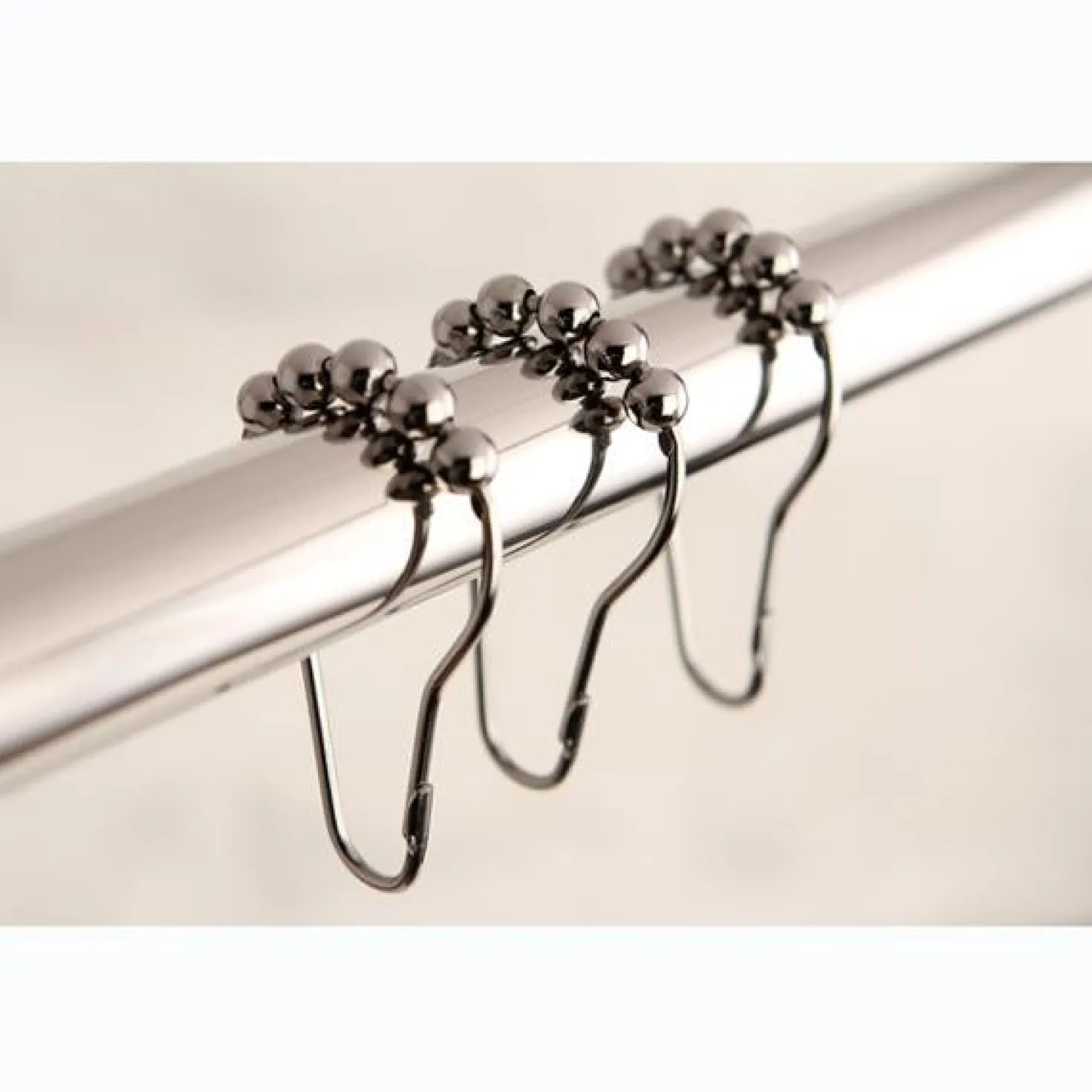 Kingston Brass Edenscape Roller Ball Shower Curtain Rings, 12 Pcs/Set