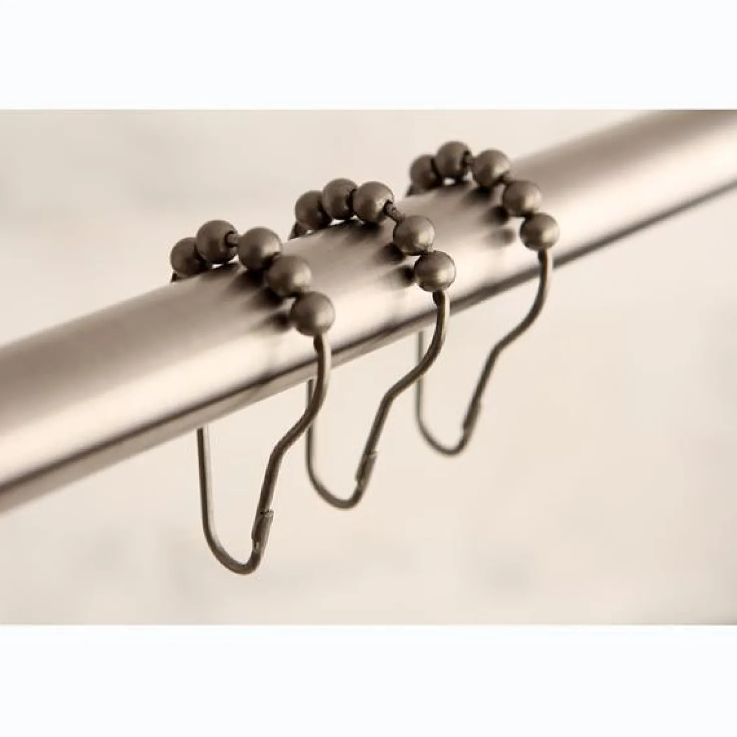 Kingston Brass Edenscape Roller Ball Shower Curtain Rings, 12 Pcs/Set