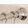 Kingston Brass Edenscape Straight Shower Curtain Rod with Shower Curtain Rings