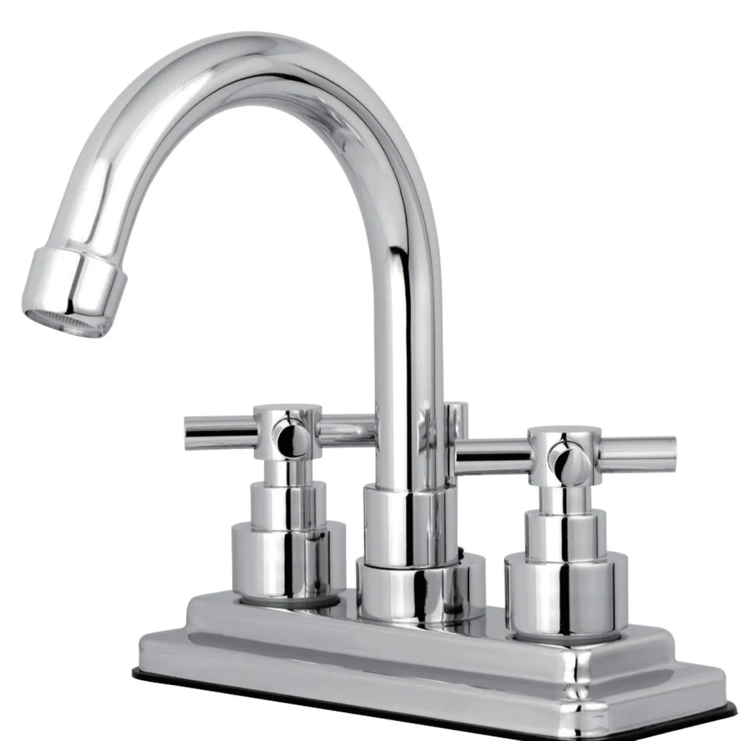 Kingston Brass Elinvar 4-Inch Centerset Deck Mount Bathroom Faucet