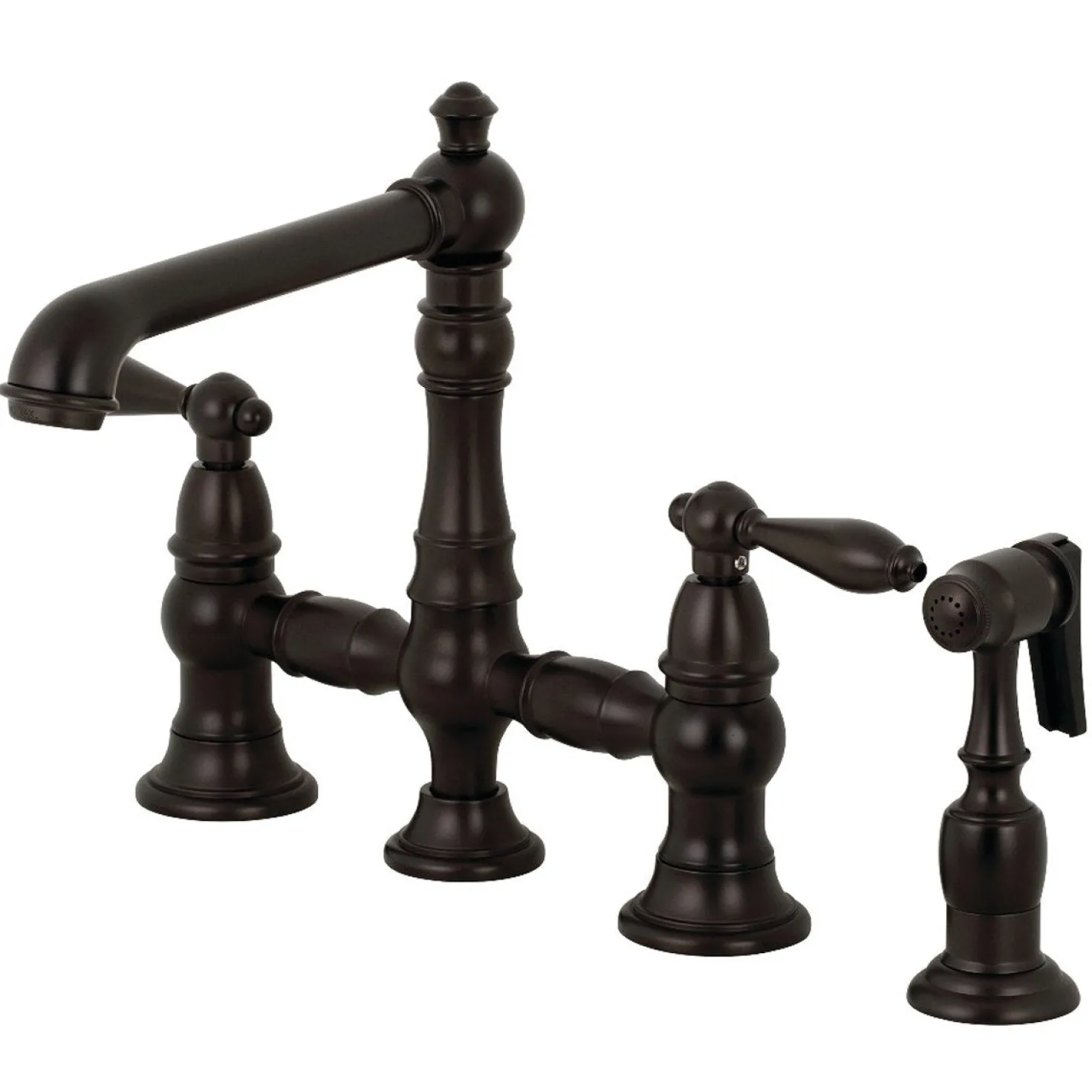 Kingston Brass English Country Kitchen Faucet with Side Sprayer
