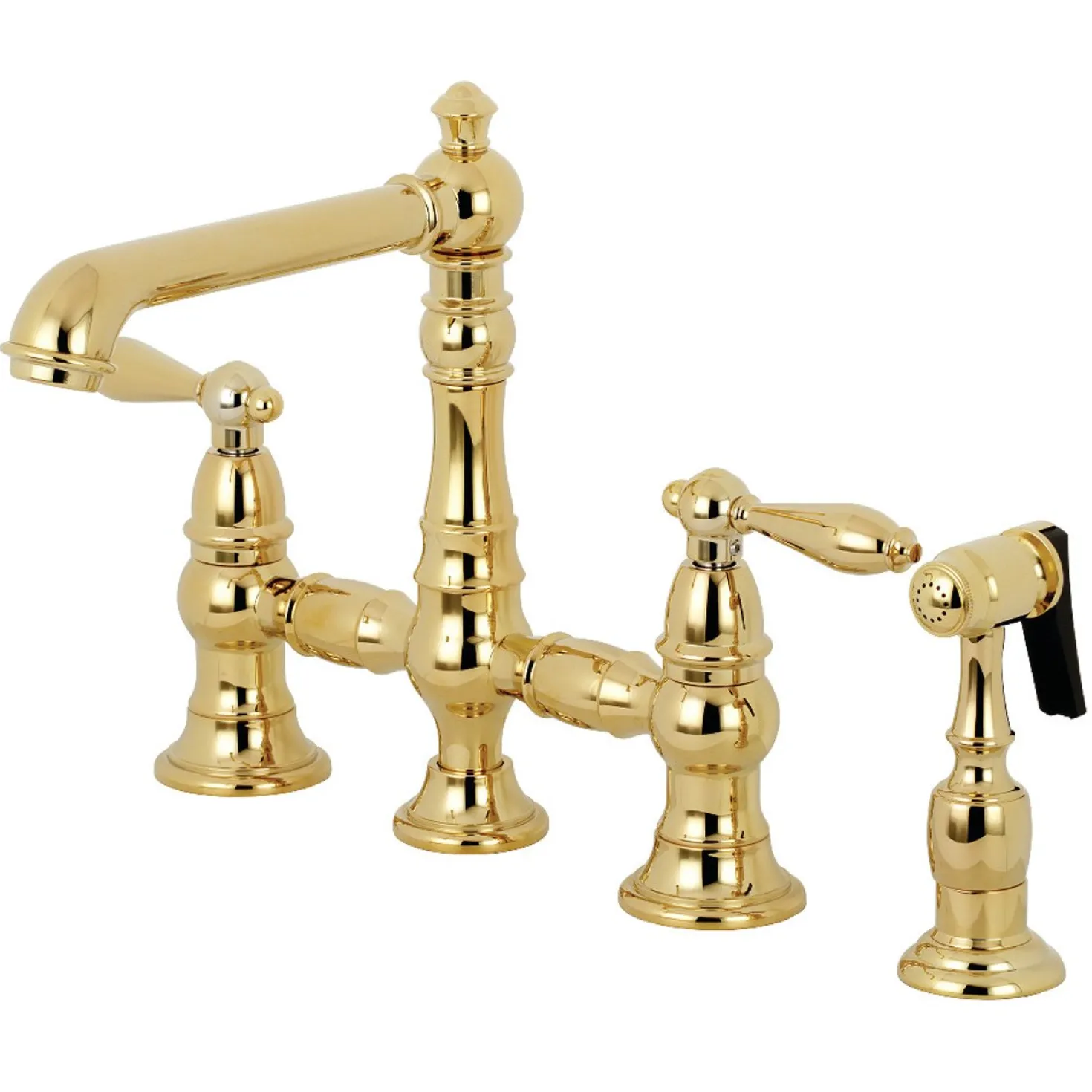 Kingston Brass English Country Kitchen Faucet with Side Sprayer